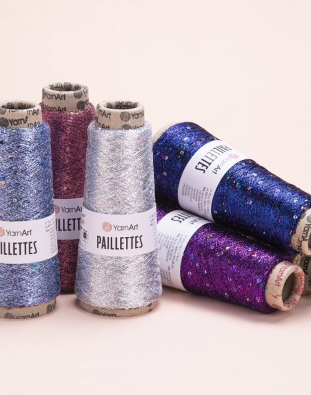 YARNART PAILLETTES 50 gr/800m su žvyneliais