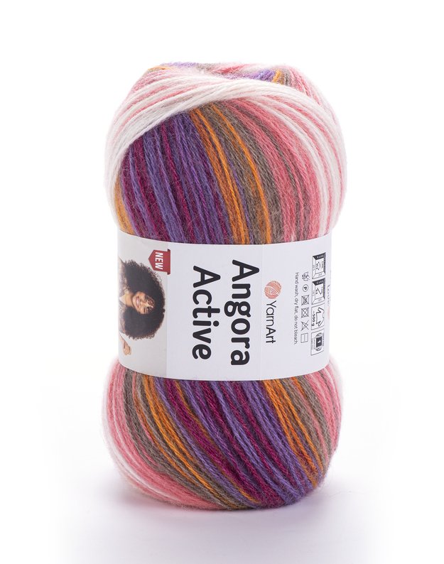 YarnArt Angora Active 20 % vilna su moheriu, 80 % akrilanas 100 gr/500 m