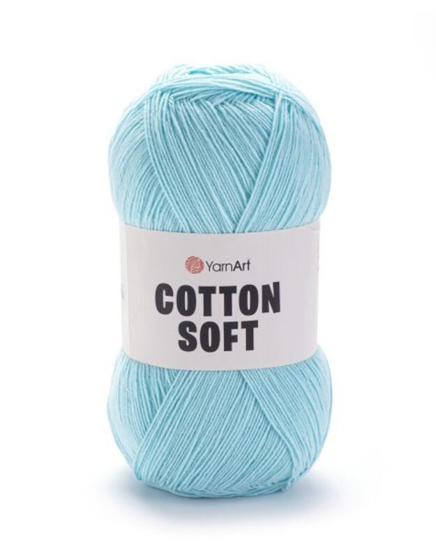 YarnArt Cotton Soft 55% medvilnė, 45% akrilanas 100gr/600m