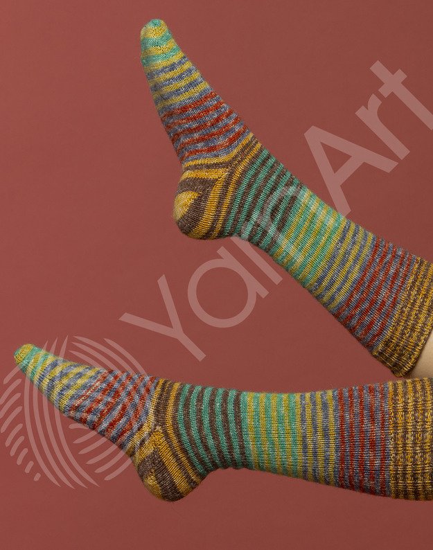 YarnArt FORZA STRIPE 75% vilna, 25% poliamidas, 100 gr/420 m