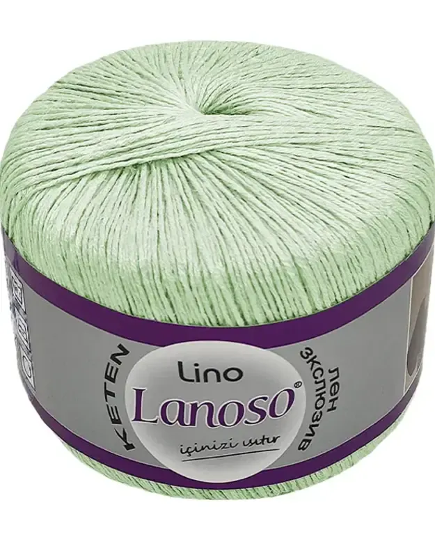 Lanoso Lino nėrimo siūlai su viskoze ir linu 50gr/175m