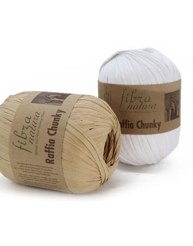 FIBRA NATURA RAFFIA CHUNKY 100% celiuliozė 100gr/120m