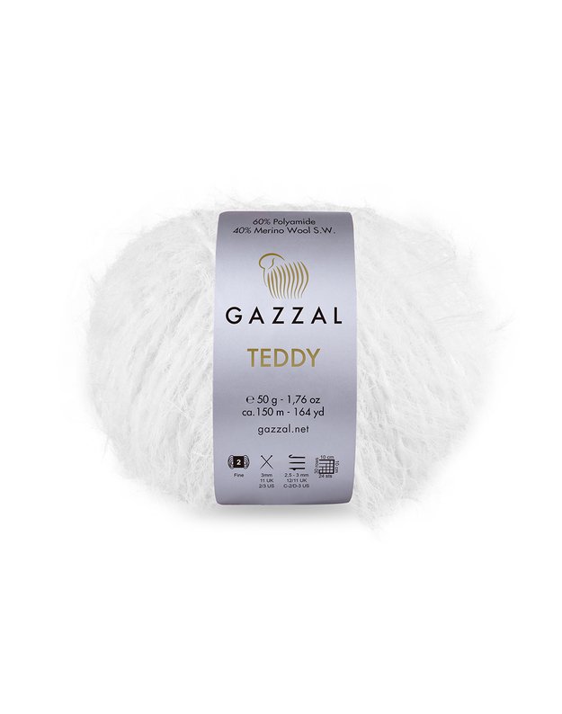 Gazzal Teddy 6564 pieno balta