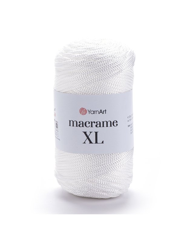 Nėrimo virvutė YarnArt MACRAME XL 154 baltas perlas