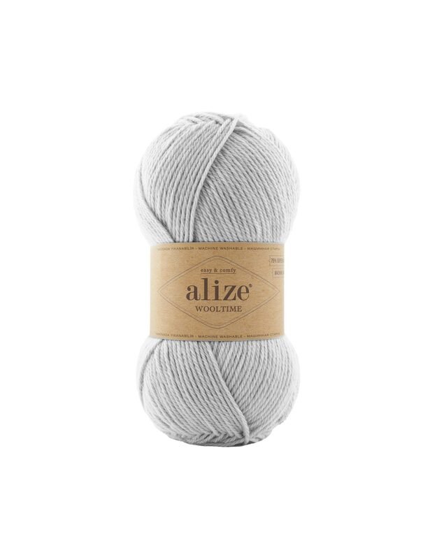 ALIZE WOOLTIME 208 pilka