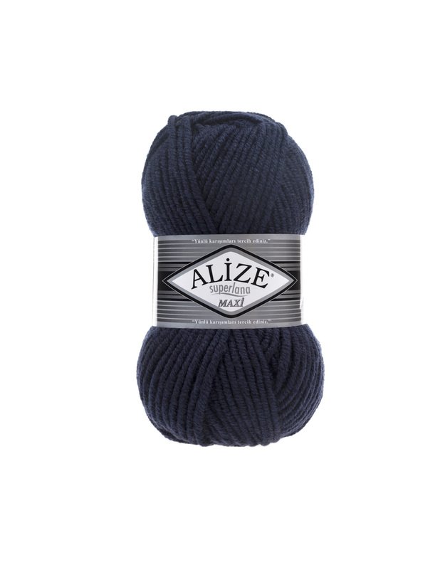 ALIZE SUPERLANA MAXI 58 tamsiai mėlyna