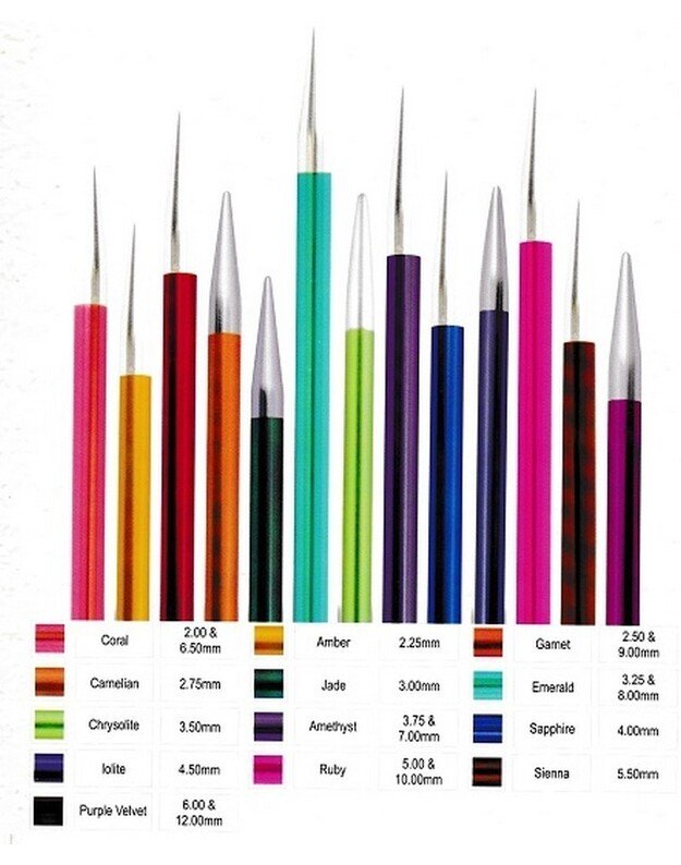 Knitpro ZING  ilgi tiesūs virbalai, 30 cm 1