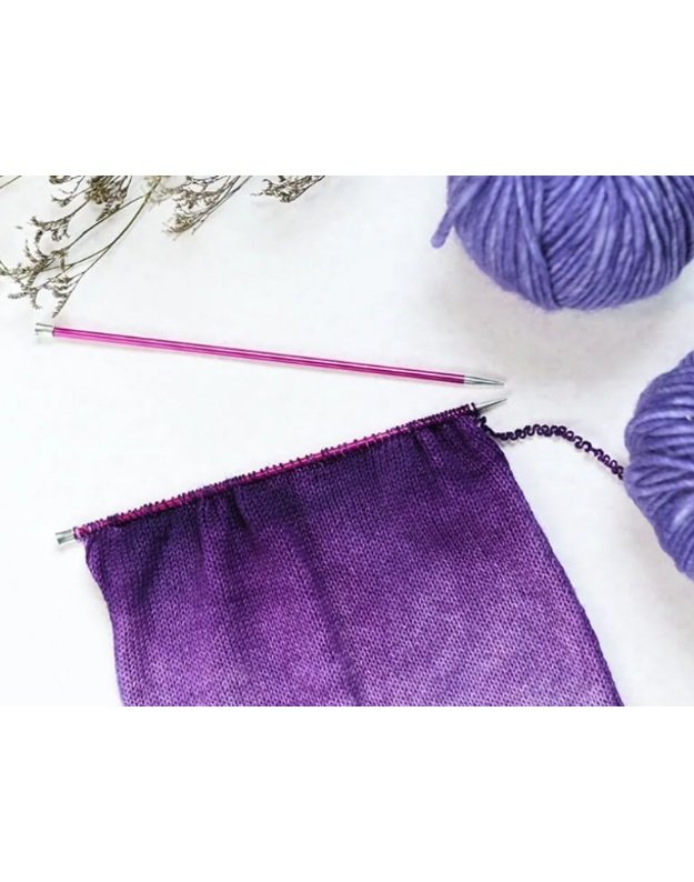 Knitpro ZING  ilgi tiesūs virbalai, 30 cm