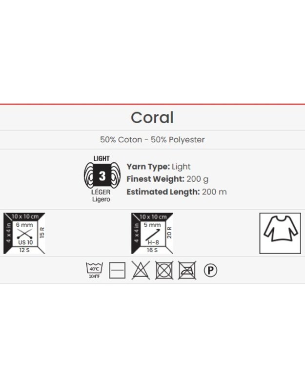 YARNART CORAL 1911 turkio