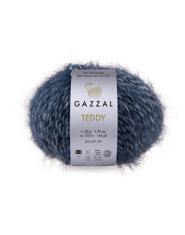 Gazzal Teddy 6536 melsvai pilkšva