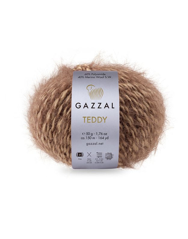 Gazzal Teddy 6540 šviesiai ruda mix