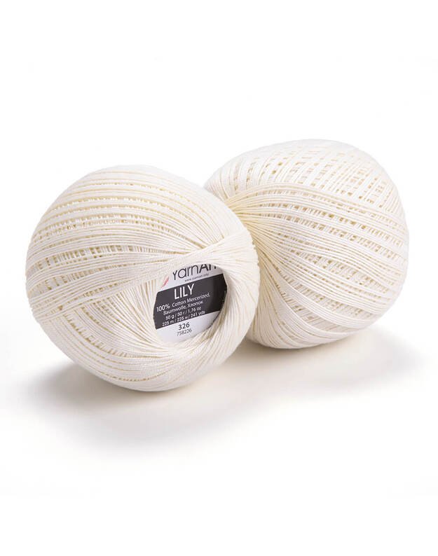 YarnArt Lily 326, 50gr/ 225m spalva ecru