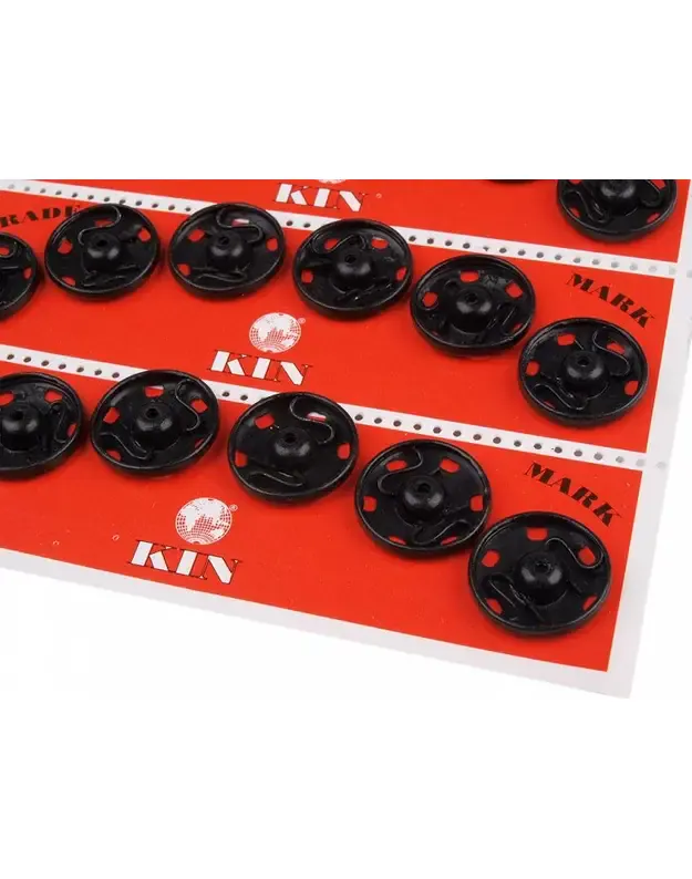 Prisiuvamos spaudės juodos 20 mm