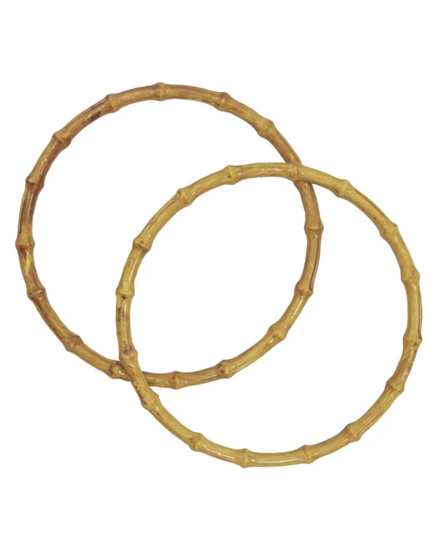 Bambukinės apvalios rankinės rankenos 16 cm