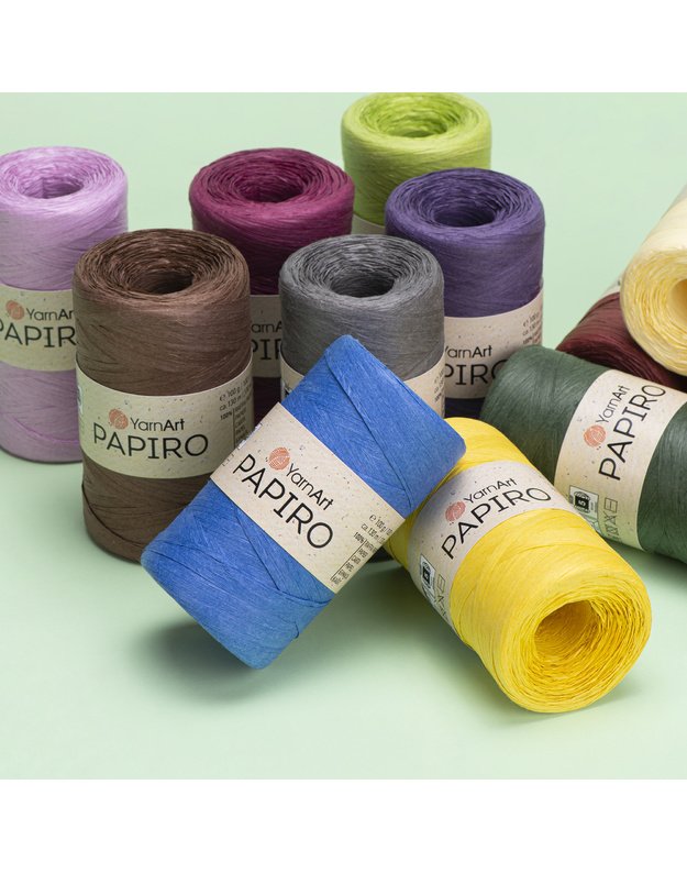 YarnArt PAPIRO 1307 kreminė gelsva
