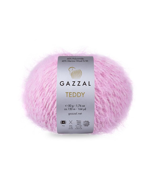 Gazzal Teddy 6547 šviesiai rožinė