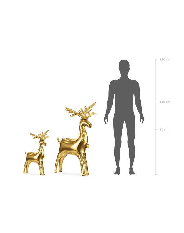 Pastatomas folinis balionas Elnias Renifer 77 cm x 118 cm 2