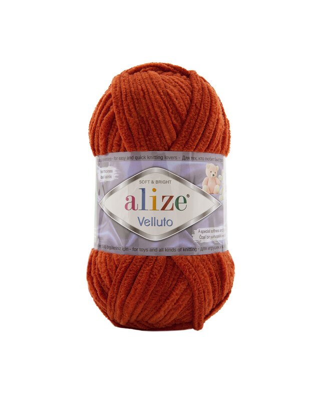 Alize Velluto 36 ryški lapė