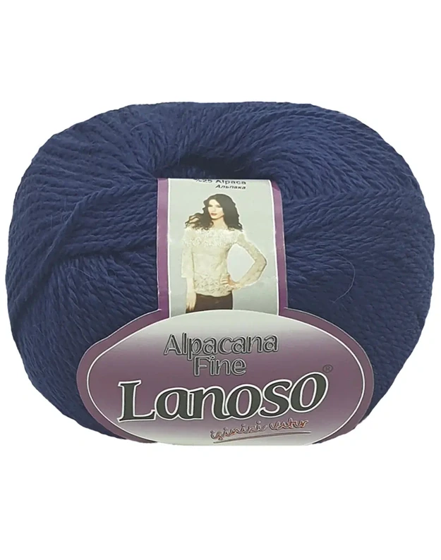LANOSO ALPACANA FINE 952 tamsiai mėlyna 