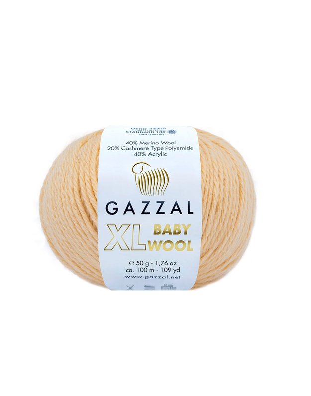 GAZZAL BABY WOOL XL 839 6viesi karamelinė