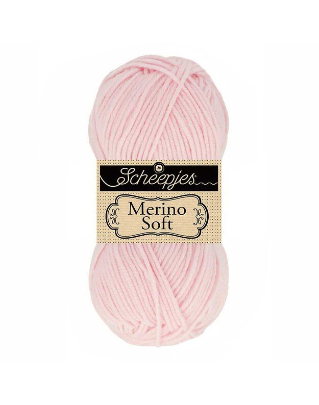 SCHEEPJES MERINO SOFT 647 šviesiai rožinė