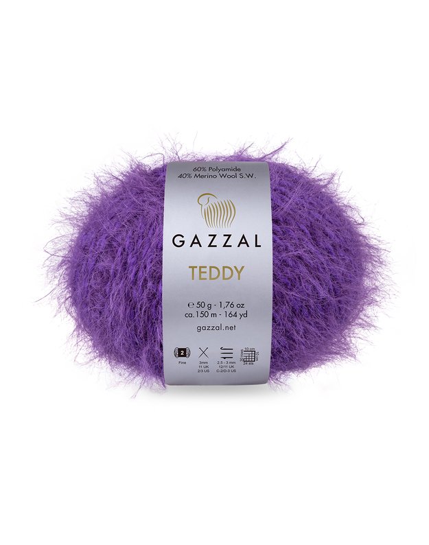 Gazzal Teddy 6551 tamsi levandų