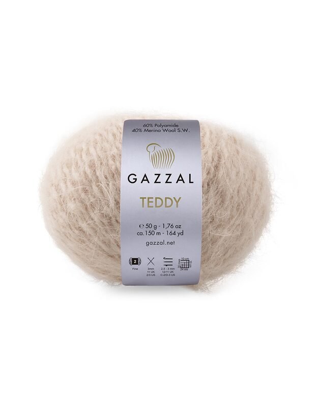 Gazzal Teddy 6534 šilta smėlio