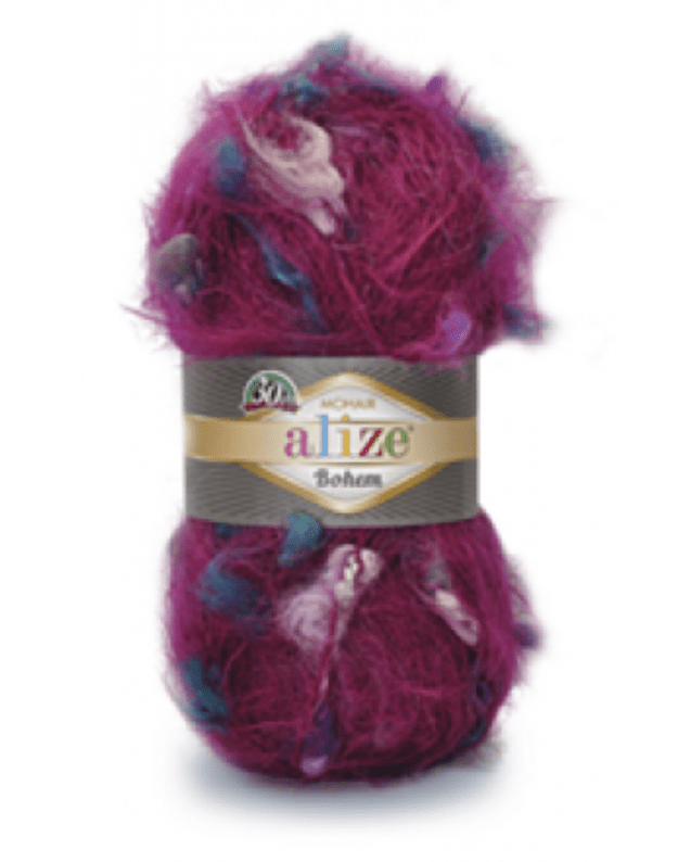 Alize MOHAIR Bohem 5152 ciklameno 1