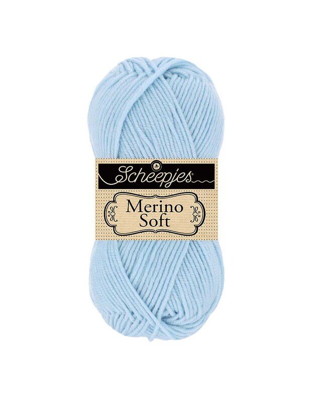 SCHEEPJES MERINO SOFT 610 žydra