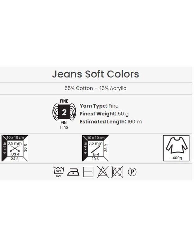 YarnArt JEANS Soft Colors 6210