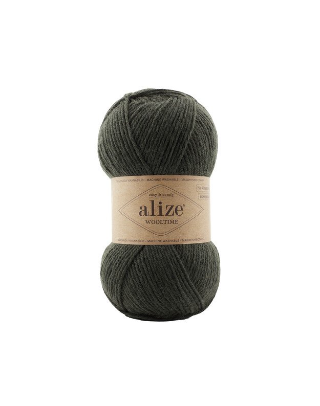 ALIZE WOOLTIME 873 tamsiai žalia
