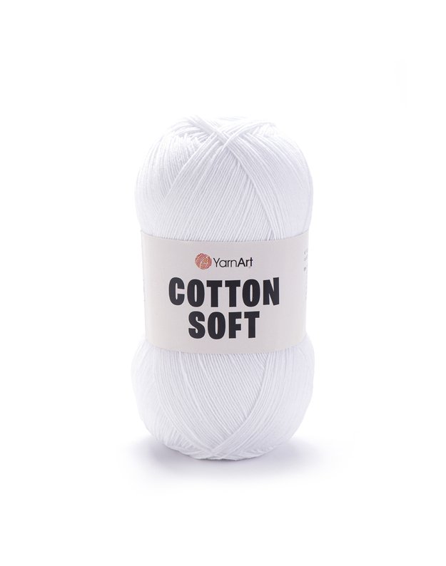 YarnArt Cotton Soft 62 sniego baltumo