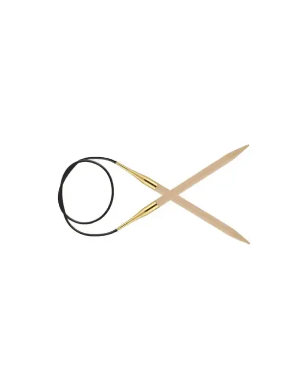 KnitPro Basix beech virbalai su valu 150 cm