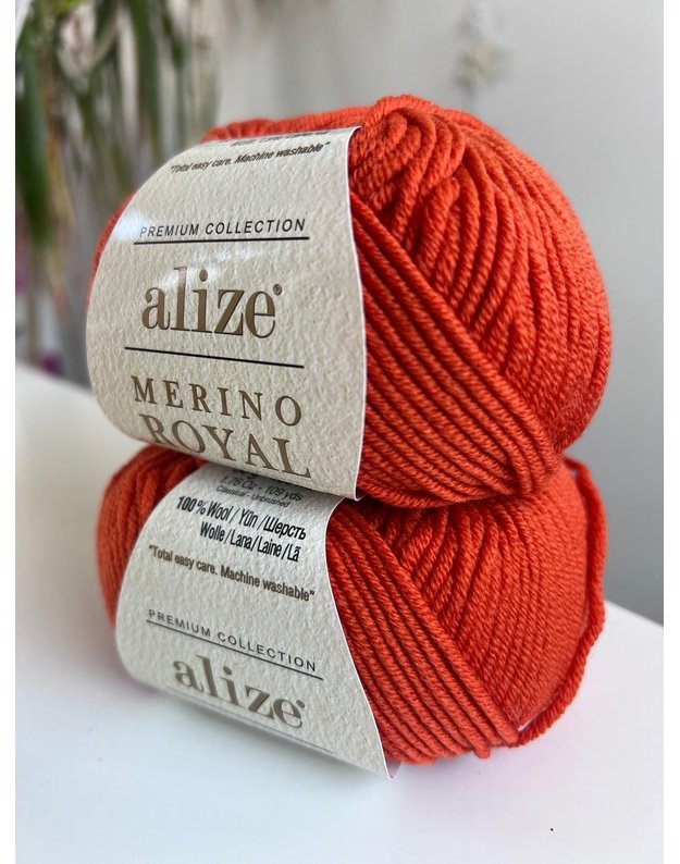 Alize Merino Royal 89tamsi moliūgo
