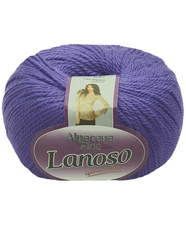 LANOSO ALPACANA FINE 944 tamsi levandų