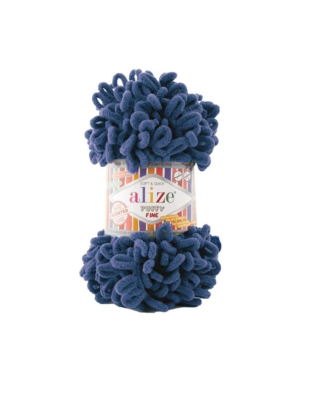 ALIZE PUFFY FINE  900 mėlyna