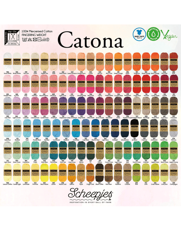 SCHEEPJES Catona 506 karamelė 2