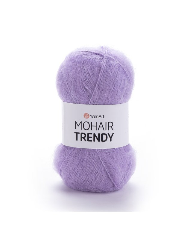 YarnArt Mohair Trendy 138 šviesi levandų