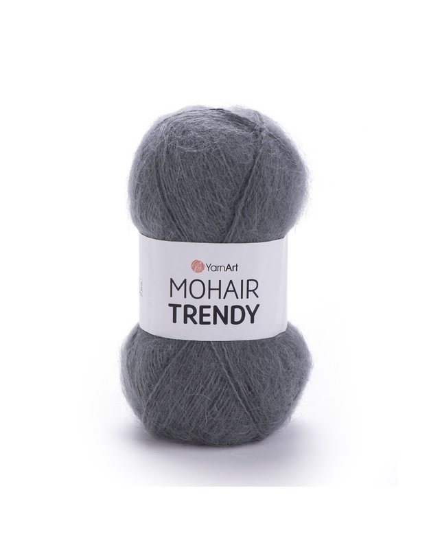 YarnArt Mohair Trendy 114 tamsiai pilka