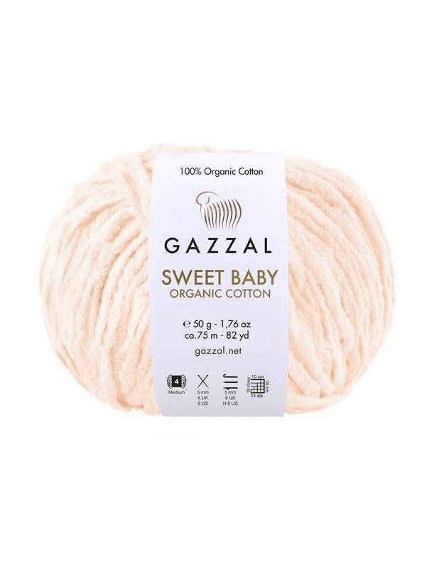 Gazzal Sweet baby organic cotton 2610 šviesi persikinė