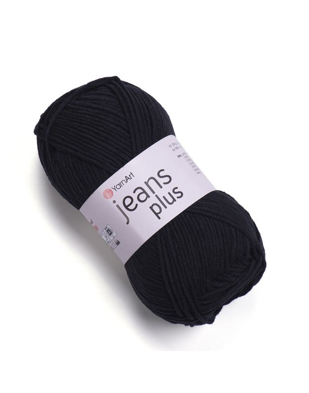 YarnArt Jeans PLUS 53 juoda