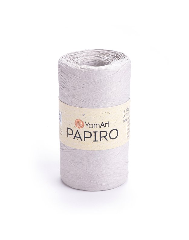 YarnArt PAPIRO 1301 šviesiai pilka 