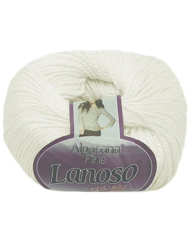LANOSO ALPACANA FINE 901 beveik balta