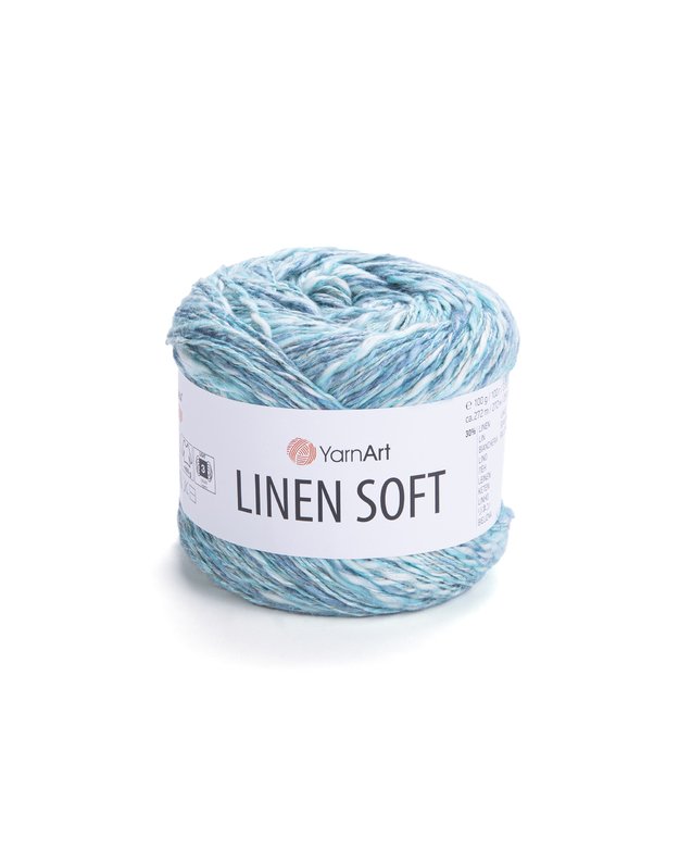 YarnArt Linen soft 7408 turkio pilka