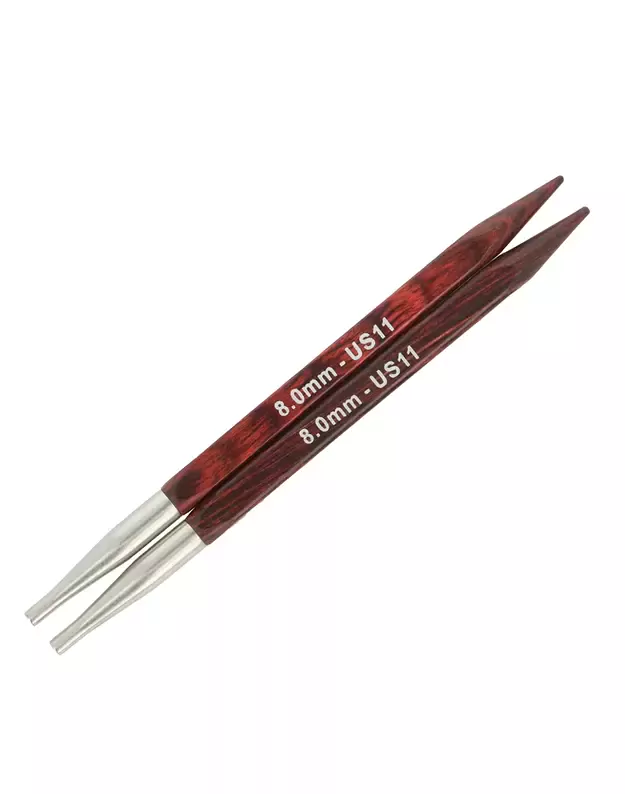 KnitPro Cubics medinių prisukamų virbalų rinkinys 33004 - 13 cm 1