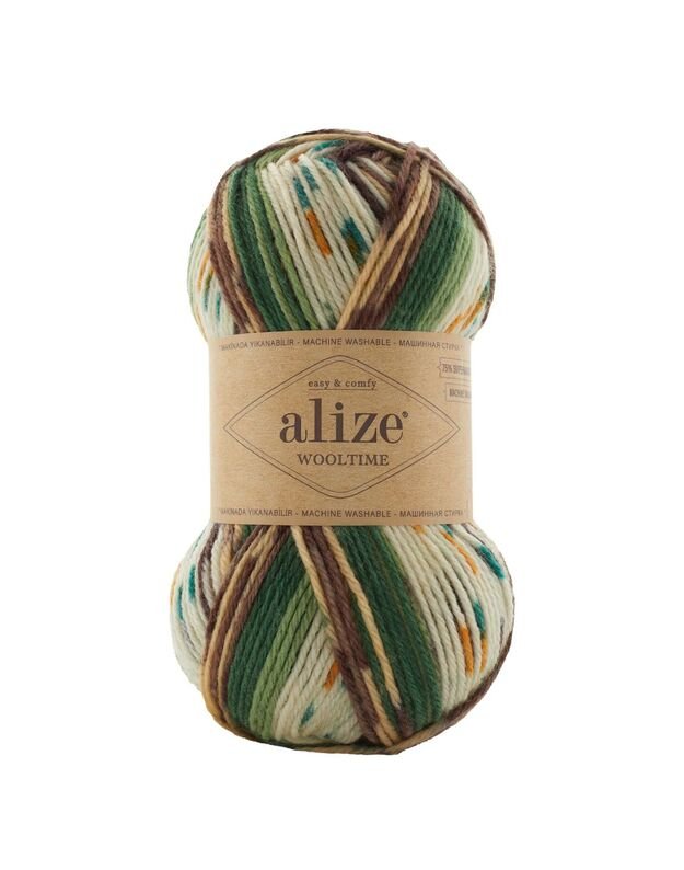 Alize Wooltime 100 gr/200 m 75% Superwash vilna, 25% poliamidas