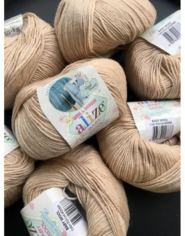 Alize BABY Wool mezgimo siūlai - 310