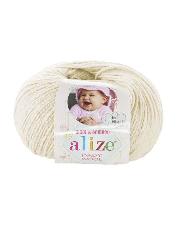 Alize BABY Wool mezgimo siūlai - 01