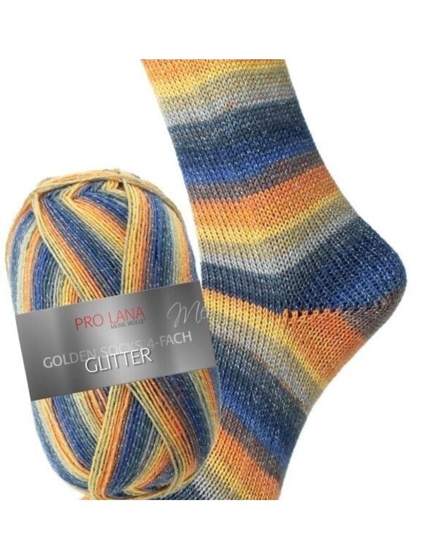 Golden Socks Glitter Pro Lana 472