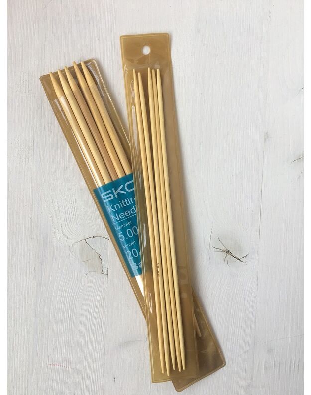 Bambukiniai virbalai kojinėms, 20 cm